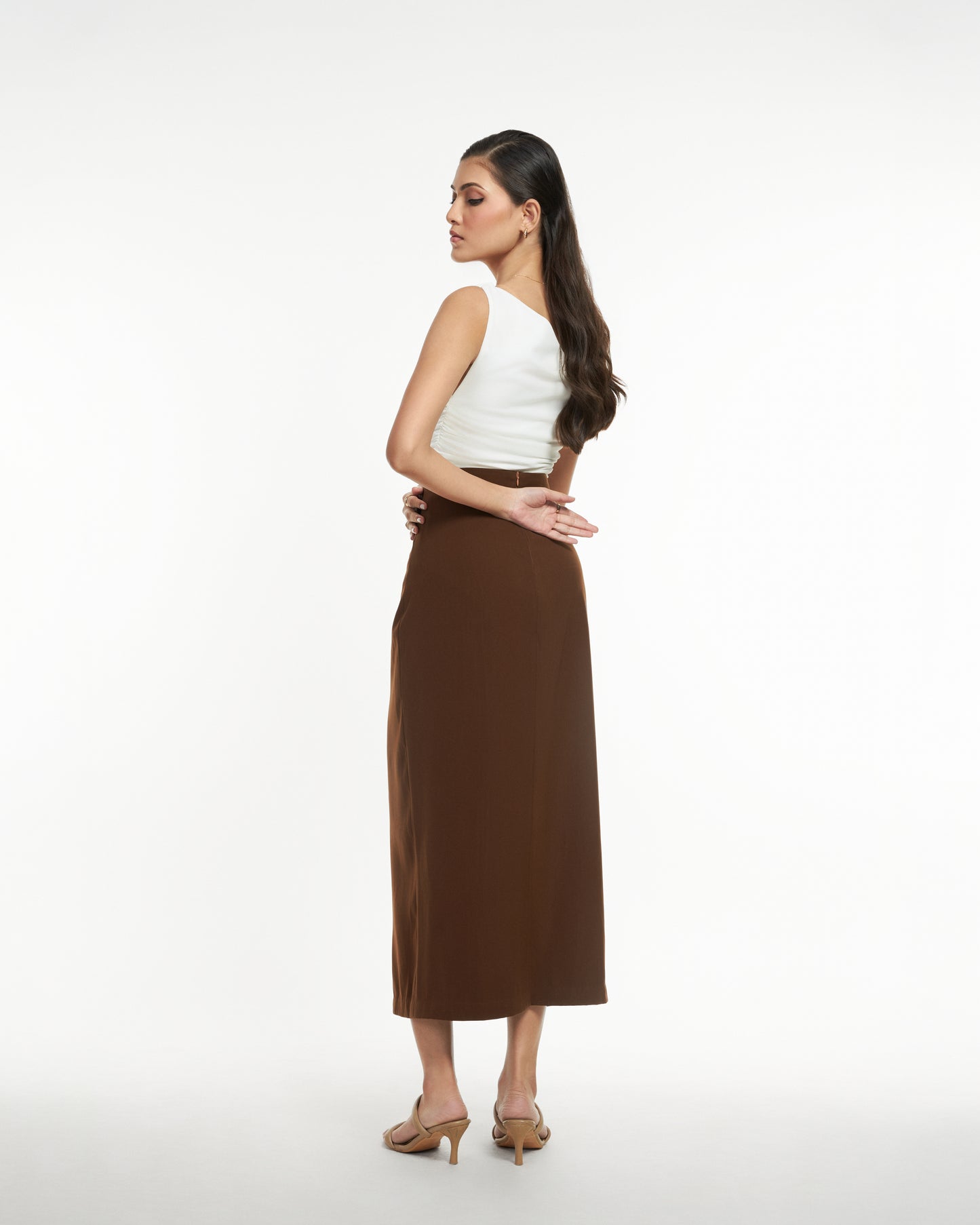 Cinnamon Slit Skirt